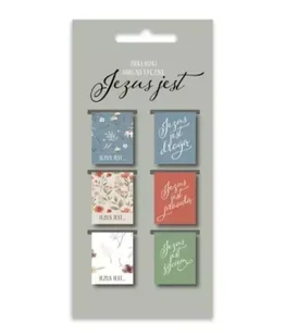 Zakładki magnetyczne - Jezus jest 6szt - Szaron - Zakładki do książek - miniaturka - grafika 1