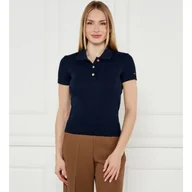 Koszulki i topy damskie - Tommy Hilfiger Polo Slim Fit - miniaturka - grafika 1