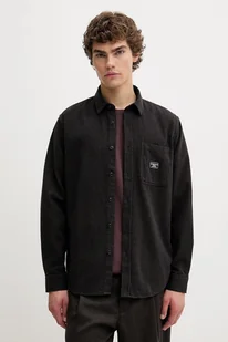 Guess Jeans koszula bawełniana męska kolor czarny regular z kołnierzykiem klasycznym M5BH16 WGMH1 - Koszule męskie - miniaturka - grafika 1