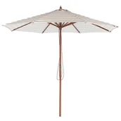 Parasole ogrodowe - Parasol ogrodowy ⌀ 260 cm beżowo-biały FERENTILLO - miniaturka - grafika 1