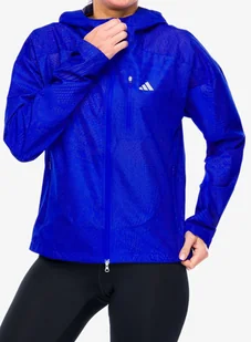 Kurtka biegowa damska adidas Adizero Jacket - lucid blue/blue - Kurtki damskie - miniaturka - grafika 1