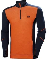 Bielizna sportowa męska - Undershirt HELLY HANSEN Lifa Merino Half Zip, orange S - miniaturka - grafika 1