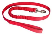 Smycze dla psów - CHABA - Smycz z amortyzatorem czerwona 122x1,5cm - miniaturka - grafika 1