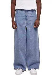 Spodenki męskie - Urban Classics Męskie spodnie 90's Loose Jeans Light Blue Washed 33, Light Blue Washed, 33 - grafika 1