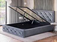 Łóżka - Łóżko tapicerowane z pojemnikiem LB-45 | 160x200 | Kolor do wyboru | [P] - miniaturka - grafika 1