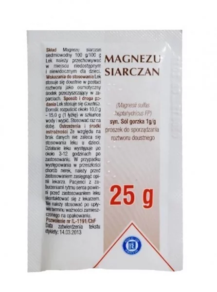 Hasco-Lek Sól gorzka (siarczan magnezu) 25 g