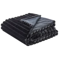 Narzuty - BELIANI Dekoracyjna narzuta na łóżko czarna poliester 200 x 220 cm miękki materiał sypialnia - miniaturka - grafika 1