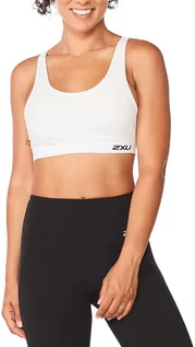 Koszulki sportowe damskie - 2XU Form Strappy Crop Top Women, biały/czarny L 2021 Staniki do biegania WR6467A-WHTBLK-L - grafika 1