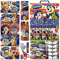 Kolorowanki, wyklejanki - Wyprawka Szkolna BAMBINO Mega Zestaw do Szkoły 21 Elementów XXL - miniaturka - grafika 1