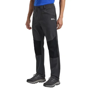 Męskie spodnie trekkingowe Jack Wolfskin HIKING ALPINE PANTS M Phantom - 46R - Odzież trekkingowa męska - miniaturka - grafika 1
