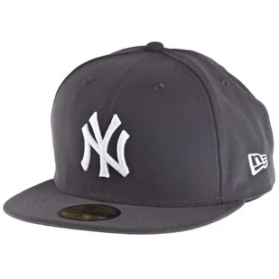 New Era Baseball Cap czapka MLB Basic dla dorosłych  NY Yankees 59 Fifty Fitted, szary 10010761-Grey - Czapki męskie - miniaturka - grafika 1