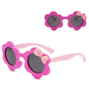 Dziecięce 2-4 lata gumowe okulary przeciwsłoneczne polaryzacyjne POL-JR-55D róż - Okulary przeciwsłoneczne Dziecięce 2-4 lata gumowe okulary przeciwsłoneczne polaryzacyjne POL-JR-55D róż - Okulary przeciwsłoneczne - miniaturka - grafika 1