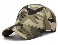 Czapki i chusty sportowe męskie - Czapka z daszkiem bejsbolówka militarna KHAKI MORO - miniaturka - grafika 1