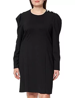 Sukienki - Naf Naf LAMILANAISE R1 Sukienka, normalny rozmiar damska, czarny, 46 EU / 48 FR - grafika 1