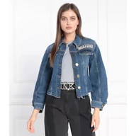 Kurtki damskie - Pinko Kurtka jeansowa | Cropped Fit - miniaturka - grafika 1