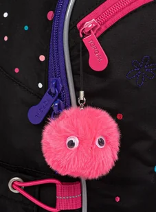 Plecak dziewczęcy Topgal COCO klasy 1-4 - czarny / motyle/ kropki - Plecaki - miniaturka - grafika 11