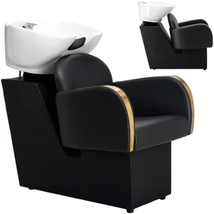 Myjnia myjka fryzjerska barberska Zane do salonu fryzjerskiego barberskiego ruchoma ceramiczna misa armatura bateria słuchawka - Myjki fryzjerskie - miniaturka - grafika 1