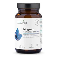 Witaminy i minerały - Aura Herbals Magnez + Witamina B6 (P-5-P) Suplement diety 60 kaps. - miniaturka - grafika 1