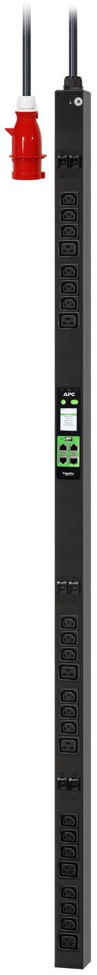 APC EasyPDU - Jednostka dystrybucji zasilania do montażu w szafie Rack - mierzone - prąd przemienny 400 V - 22 kW - 22080 VA - 3 fazy - Ethernet 10/100/1000, serial, USB - wejście, wejście IEC 60309 3P+N+E - złącza wyjściowe: 24 18 x IEC 60320 C13, 6 EPDU2232M