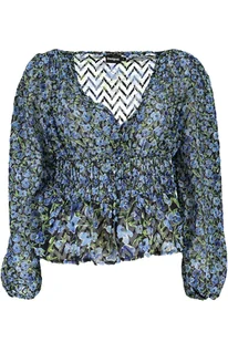 NIEBIESKI SWETER DESIGUAL DAMSKI - Koszulki i topy damskie - miniaturka - grafika 1