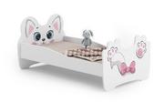 Łóżka - Łóżko dziecięce Kotek zwierzaki dla dzieci, 160x80 - miniaturka - grafika 1