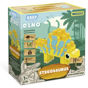 Wader Klocki Dino Baby Blocks stegosaur 41495 - - Klocki - miniaturka - grafika 1
