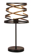Lampy stojące - Czarna metalowa lampa stołowa Meloru - miniaturka - grafika 1