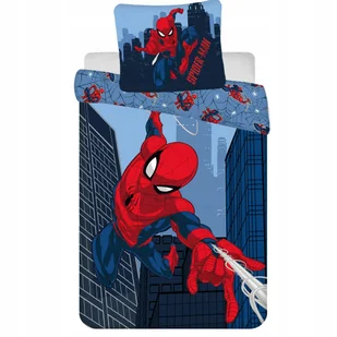 Pościel Spider-Man Marvel Blue Miękka bawełna 160x200 cm - Pościel dla dzieci - miniaturka - grafika 1