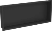 Półki łazienkowe - Mexen X-Wall-R półka wnękowa z kołnierzem 75 x 30 cm, czarna - 1970753010 - miniaturka - grafika 1