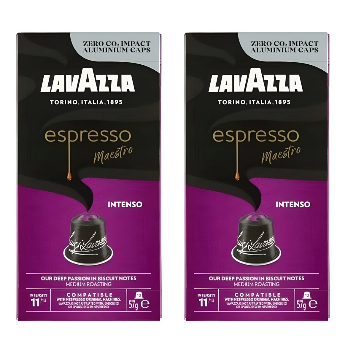 Kapsułki nespresso do ekspresu Lavazza Espresso Intenso zestaw 2 x 10 szt.