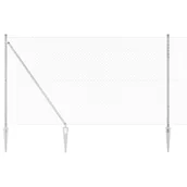 Ogrodzenia - Lumarko Ogrodzenie z ogniwową siatką z słupkami Srebrny 10 x 1.5 m Stal - miniaturka - grafika 1