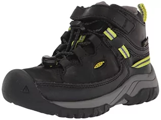 Buty dla chłopców - KEEN Targhee Mid Waterproof dziecięce buty trekkingowe, uniseks, Black Steel Grey, 34 EU - grafika 1