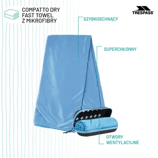 Szybkoschnący ręcznik Trespass COMPATTO DRY FAST TOWEL  niebieski - Ręczniki - miniaturka - grafika 2