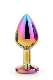 Korki analne - Dream Toys Gleaming Love Plug Multicolour Medium - grafika 1