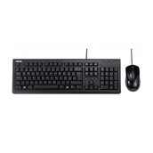 Zestawy myszka + klawiatura - ASUS U2000 Keyboard + Mouse Set klawiatura Dołączona myszka USB Czarny - miniaturka - grafika 1