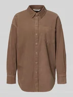 Koszule damskie - Bluzka sztruksowa o kroju relaxed fit z czystej bawełny model ‘AIME-MOXI’ - miniaturka - grafika 1