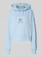 Bluzy damskie - Bluza o kroju relaxed fit z kapturem i wyhaftowanym logo model ‘Baker’ - miniaturka - grafika 1