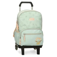 Plecaki szkolne i tornistry - Joumma Star wars Grogu Plecak szkolny z wózkiem Zielony 32x44x17 cms Poliester 24,68L, Zielony, plecak szkolny na kółkach - miniaturka - grafika 1