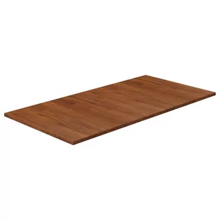vidaXL Blat do łazienki, ciemnobrązowy, 100x50x1,5 cm, lite drewno - Blaty meblowe i parapety okienne - miniaturka - grafika 1