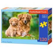 Puzzle - Castorland 120 ELEMENTÓW Pieski zawsze razem 13265 - miniaturka - grafika 1