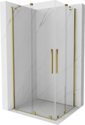 Kabiny prysznicowe - Mexen Velar Duo kabina prysznicowa rozsuwana 90x80 cm, transparent, złota - 871-090-080-02-50 - miniaturka - grafika 1