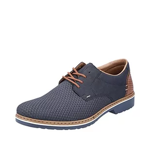 Rieker Męski 16504 Oxford, niebieski, 42 EU - Moda i Uroda OUTLET - miniaturka - grafika 1