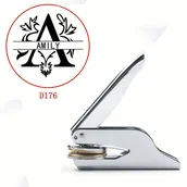 Rękodzieło - TEMU Personalizowany Stempel do Tłoczenia Ręcznego – Szybka i Łatwa Maszyna do Wytłaczania na Papierze, Dekoruj Książki, Koperty, Serwetki, Nadrukuj - miniaturka - grafika 1