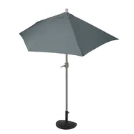 Parasole ogrodowe - Parasol półokrągły Parla, parasol balkonowy, UV 50+ poliester/aluminium 3 kg ~ 300 cm antracytowy z podstawą - miniaturka - grafika 1