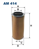 Filtry powietrza - Filtron AM 414 FILTR POWIETRZA - miniaturka - grafika 1
