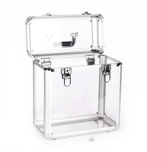 Przezroczysta walizka na winyle 12 cali na 45 płyt CASE skrzynka - Inne akcesoria audio-wideo - miniaturka - grafika 1