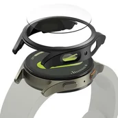 Akcesoria do smartwatchy - Etui RINGKE Slim do Samsung Galaxy Watch 7 44mm Czarny + szkło - miniaturka - grafika 1