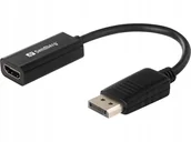Adaptery i przejściówki - Adapter SANDBERG DisplayPort (M) - HDMI (F) DiplayPort (gniazdo) - HDMI (wtyk) 508-28 - miniaturka - grafika 1