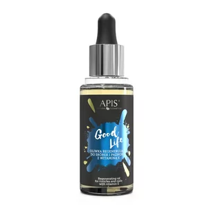 Apis Professional Oliwka regenerująca do skórek i paznokci z witaminą E Apis Good Life 30 ml apis-4590 - Olejki i oliwki do paznokci - miniaturka - grafika 1