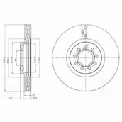 Tarcze hamulcowe - Tarcza hamulcowa DELPHI BG4101 - miniaturka - grafika 1